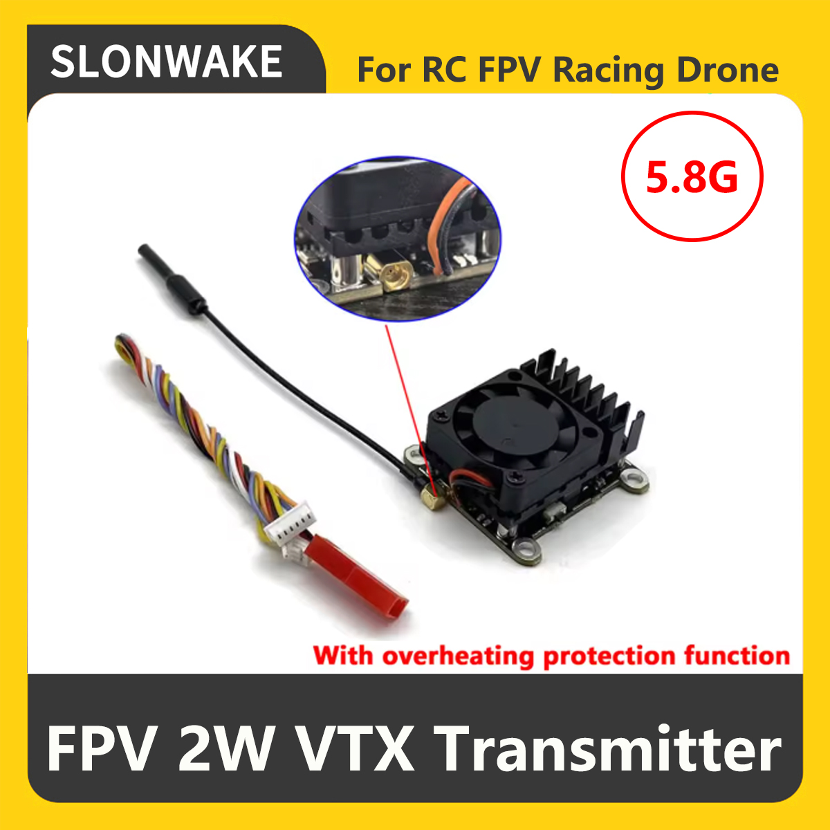 SLONWAKE 5.8G 2000mW FPV VTX 송 - Drone Frame 리뷰 및 가격